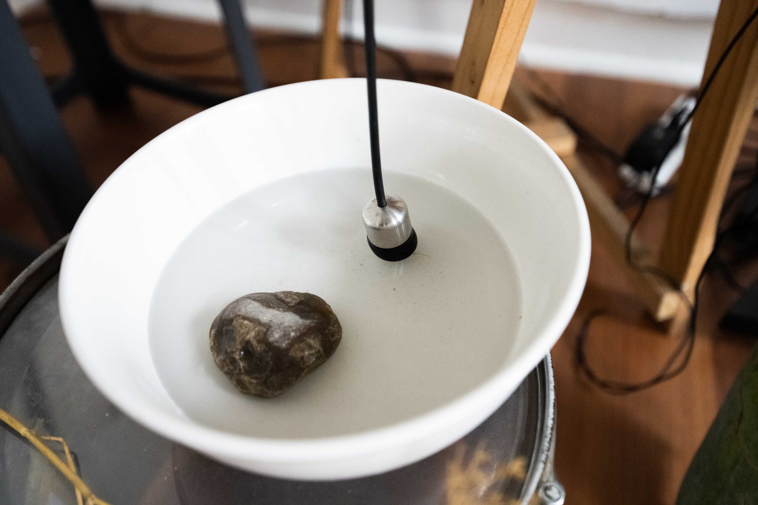 sonidos posibles: hyrdrófono con agua del arroyo de los Placeres